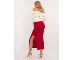 Italy Moda Spódnica-MI-SD-20730.69-red