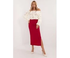 Italy Moda Spódnica-MI-SD-20730.69-red