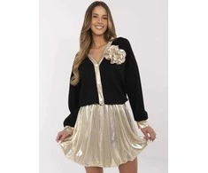 Italy Moda Spódnica-MI-SD-2713605.70-auksinė