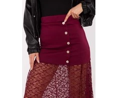 Italy Moda Spódnica-MI-SD-3292.09P-bordinė