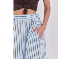 Italy Moda Spódnica-MI-SD-4349.74-šviesiai mėlyna
