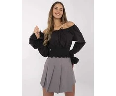Italy Moda Spódnica-MI-SD-88662.92-pilka