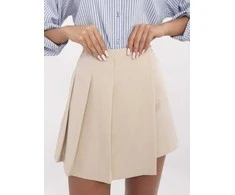 Italy Moda Spódnica-MI-SD-88662.92-smėlio spalva