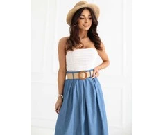 Italy Moda Spódnica-MI-SD-A308911.05-mėlyna