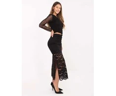 Italy Moda Spódnica-MI-SD-G9137.16P-juoda