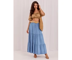 Italy Moda Spódnica-MO-SD-25013.48-mėlyna