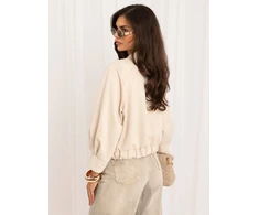Italy Moda Moteriška striukė MI-KR-3546.65 šviesiai smėlio spalvos