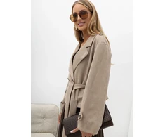Italy Moda Striukė-MI-KR-4380.67-smėlio spalva