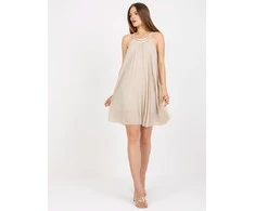 Italy Moda Suknelė-DHJ-SK-0010.35-šviesiai smėlio spalvos