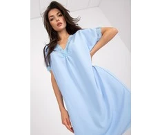 Italy Moda Suknelė-DHJ-SK-0123.60P-šviesiai mėlyna