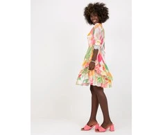 Italy Moda Suknelė-DHJ-SK-0997-1.33X-balta-rožinė