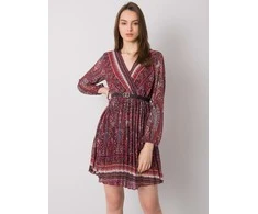 Italy Moda Suknelė-DHJ-SK-10201.93P-bordo