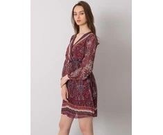 Italy Moda Suknelė-DHJ-SK-10201.93P-bordo