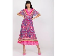 Italy Moda Suknelė-DHJ-SK-11331-3,61-tamsiai rožinė