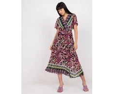 Italy Moda Suknelė-DHJ-SK-11331-3,61-juoda-rožinė