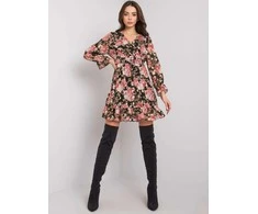 Italy Moda Suknelė-DHJ-SK-12220-2.14P-juoda-rožinė