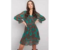 Italy Moda Suknelė-DHJ-SK-12220-3.51P-ruda