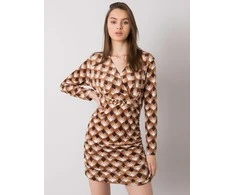 Italy Moda Suknelė-DHJ-SK-12695.26P-šviesiai ruda