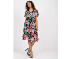 Italy Moda Suknelė-DHJ-SK-13162.92-juoda-raudona