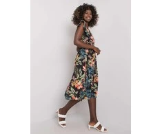 Italy Moda Suknelė-DHJ-SK-13198.27-juoda-žalia