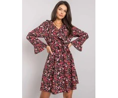 Italy Moda Suknelė-DHJ-SK-13891A.71P-juoda-raudona