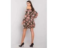 Italy Moda Suknelė-DHJ-SK-15015-2.73P-juoda-rožinė