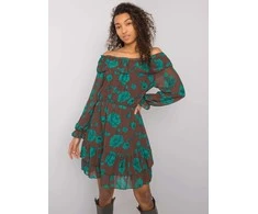 Italy Moda Suknelė-DHJ-SK-15015.56P-ruda