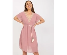Italy Moda Suknelė-DHJ-SK-1508.12-šviesiai rožinė