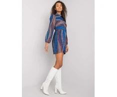 Italy Moda Suknelė-DHJ-SK-15265.90-tamsiai mėlyna