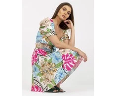 Italy Moda Suknelė-DHJ-SK-15836.51-balta-mėlyna