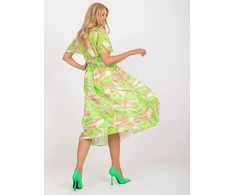 Italy Moda Suknelė-DHJ-SK-15967.54P-šviesiai žalia