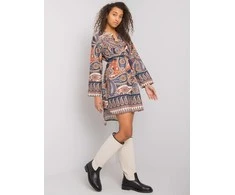 Italy Moda Suknelė-DHJ-SK-5766-1.32X-tamsiai mėlyna