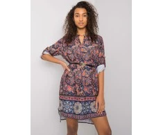 Italy Moda Suknelė-DHJ-SK-5766.60-tamsiai mėlyna