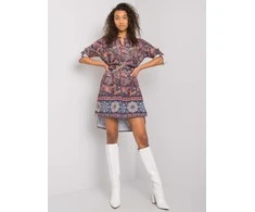 Italy Moda Suknelė-DHJ-SK-5766.60-tamsiai mėlyna