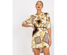 Italy Moda Suknelė-DHJ-SK-5766AB-6.76-šviesiai geltona