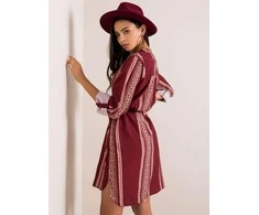Italy Moda Suknelė-DHJ-SK-5766D.13-bordo