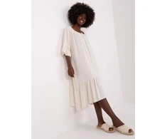 Italy Moda Suknelė-DHJ-SK-6057.93-šviesiai smėlio spalvos