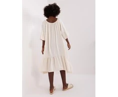 Italy Moda Suknelė-DHJ-SK-6057.93-šviesiai smėlio spalvos