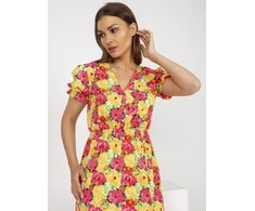 Italy Moda Suknelė-DHJ-SK-7006-3,39-geltona