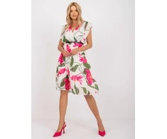 Italy Moda Suknelė-DHJ-SK-N13198-2.64P-šviesiai smėlio spalvos