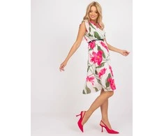Italy Moda Suknelė-DHJ-SK-N13198-2.64P-šviesiai smėlio spalvos