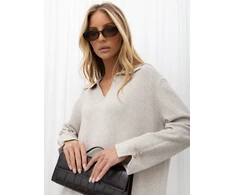 Suknelė Italy Moda Sukienka-IR-SK-AC-19756.81-smėlio spalva