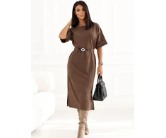 Italy Moda Sukienka-IR-SK-W2578.80-jasny ruda