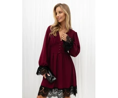 Suknelė Italy Moda Sukienka-MI-SK-A1763.02-bordinė