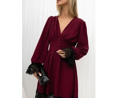 Suknelė Italy Moda Sukienka-MI-SK-A1763.02-bordinė