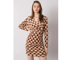 Italy Moda Suknelė-DHJ-SK-12695.26P-šviesiai ruda