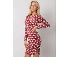 Italy Moda Suknelė-DHJ-SK-12695.26P-tamsiai rožinė