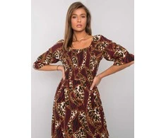 Italy Moda Suknelė-DHJ-SK-13965.71P-bordo