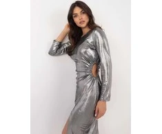 Italy Moda Suknelė-DHJ-SK-18169.76-sidabrinė