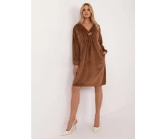 Italy Moda Suknelė-DHJ-SK-19890.86P-šviesiai ruda